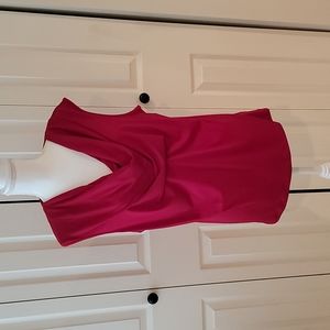 MICHAEL Michael Kors Fuchsia Draped Neck Sleeveless Blouse